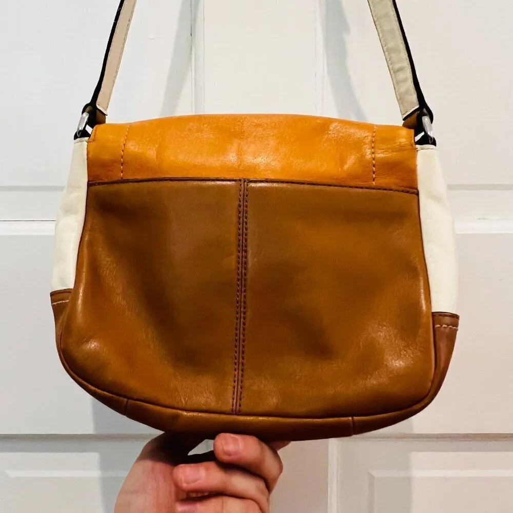 Vintage Y2K 2000 Hobo Coach color block crossbody shoulder bag purse - Picture 11 of 16